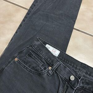 Gap 90’s Loose Mid Rise Black Washed Jeans Size 6